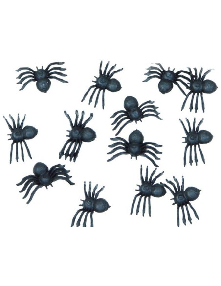 70 petites araignées noires