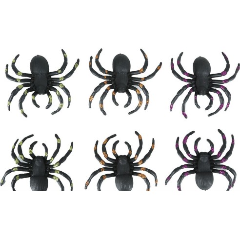 6 araignées à paillettes