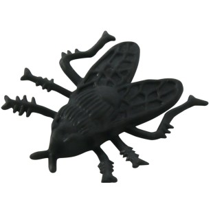 Sachet de 24 petites fausses mouches noires pour déco Halloween 2