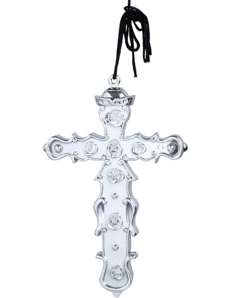 Collier avec croix argentée
