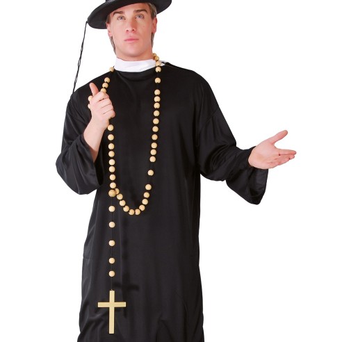 Chapelet de religieux en bois