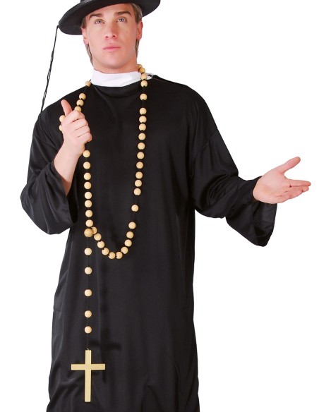 Chapelet de religieux en bois
