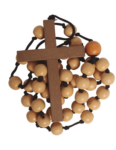 Chapelet de religieux en bois