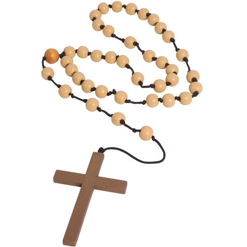 Chapelet de religieux en bois