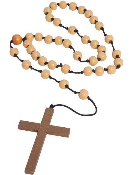 Chapelet de religieux en bois