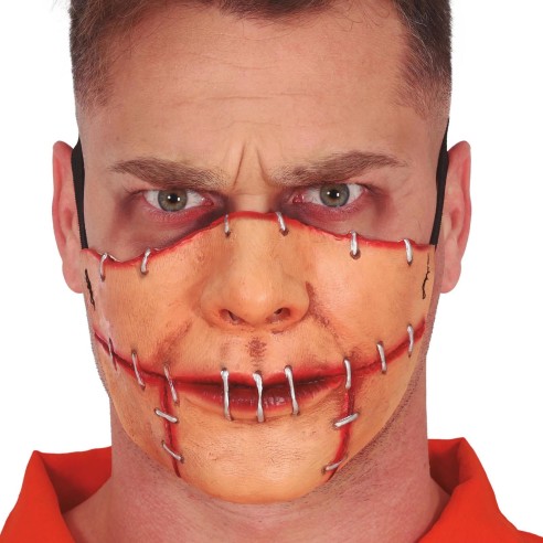 Masque bouche cousue