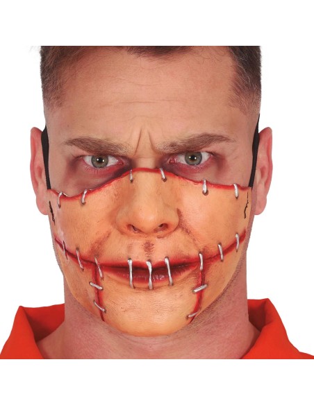 Masque bouche cousue