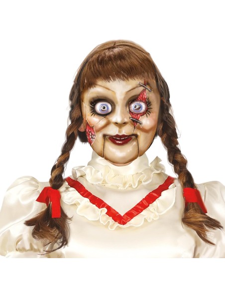 Masque de poupée tueuse Annabelle pour adulte chez Festimania
