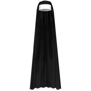 Coiffe de nonne longue 140cm 2