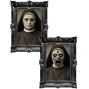 Tableau holographique nonne terrifiante 2