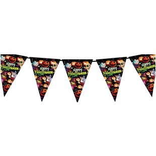 Guirlande fanions petits monstres Halloween