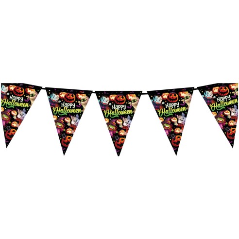 Guirlande fanions petits monstres Halloween