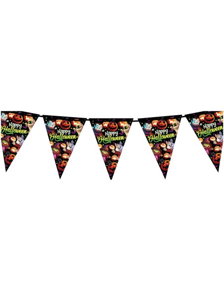 Guirlande fanions petits monstres Halloween
