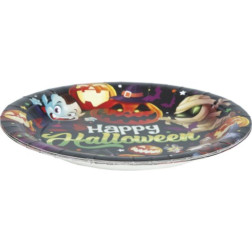 Lot de 6 assiettes carton Happy Halloween en vente chez Festimania