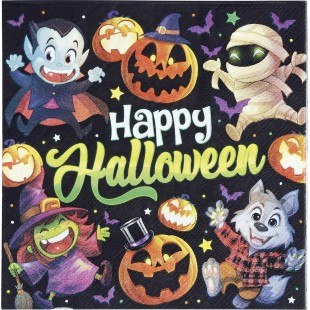 20 serviettes Happy Halloween