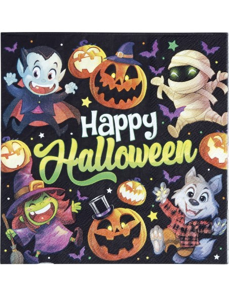 20 serviettes Happy Halloween