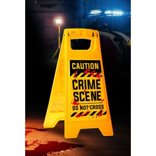 Pancarte jaune Caution Crime Scene