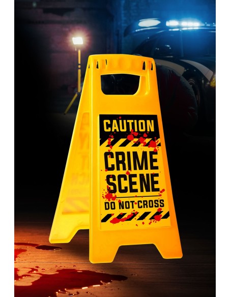 Pancarte jaune Caution Crime Scene