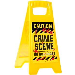 Pancarte jaune Caution Crime Scene 2