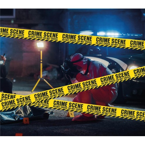 Bande jaune police Crime Scene 6m