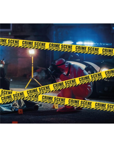 Bande jaune police Crime Scene 6m