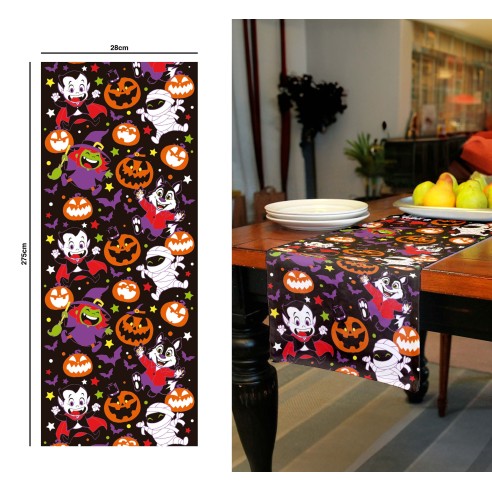 Chemin de table petits monstres Halloween