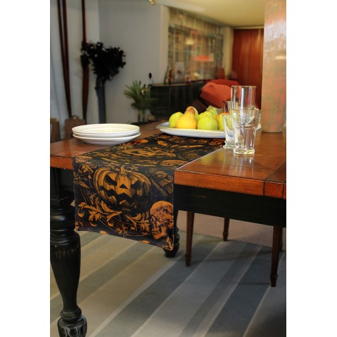 Chemin de table citrouilles Halloween