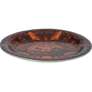 6 assiettes citrouilles Halloween 2
