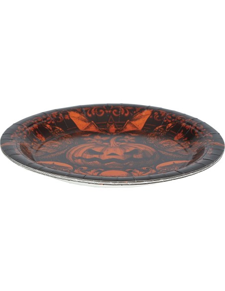 6 assiettes citrouilles Halloween