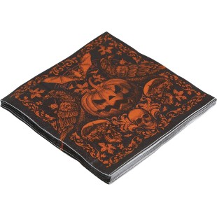 20 serviettes citrouille gothique 2