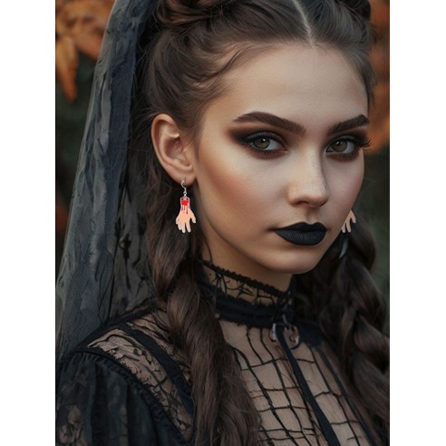 Boucles d'oreilles mains tranchées