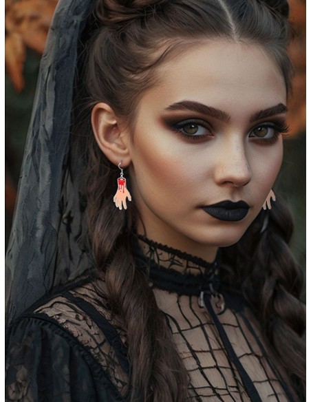 Boucles d'oreilles mains tranchées