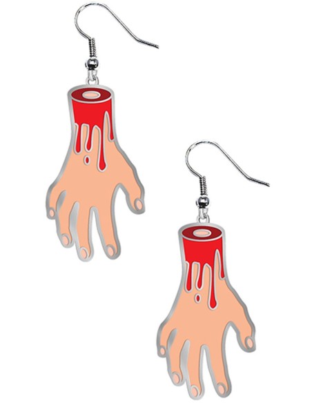 Boucles d'oreilles mains tranchées