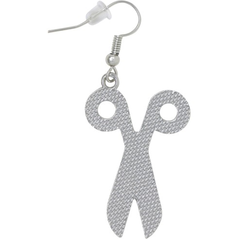 Boucles d'oreilles paire de ciseaux ensanglantés