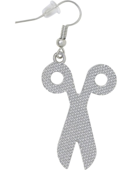 Boucles d'oreilles paire de ciseaux ensanglantés
