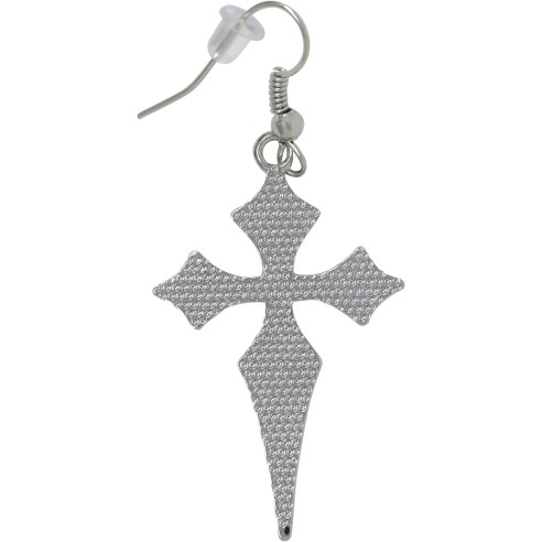 Boucles d'oreilles croix gothique