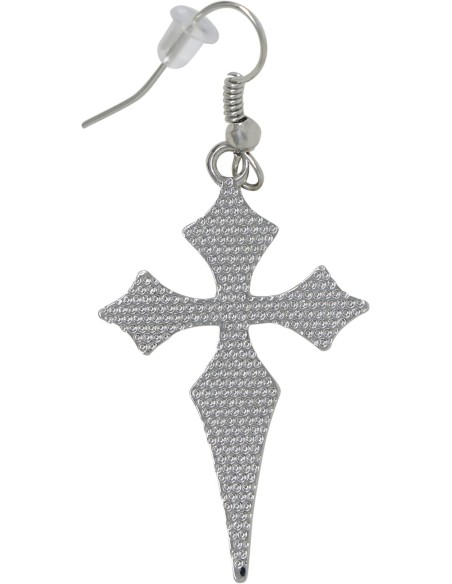 Boucles d'oreilles croix gothique