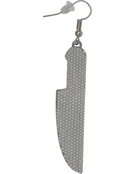 Boucles d'oreilles couteau en sang