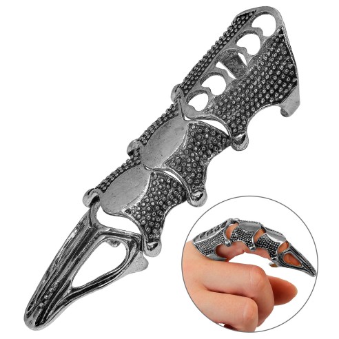 Bague armure articulée or ou argent pour enfiler sur son doigt