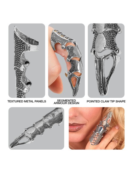 Bague armure argent