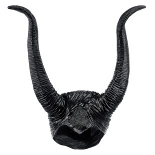 Coiffe cornes noires maléfiques 2