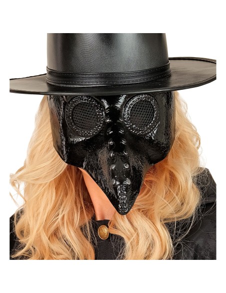 Masque docteur de la peste noir