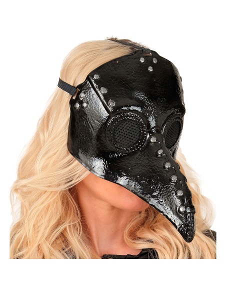 Masque docteur de la peste noir