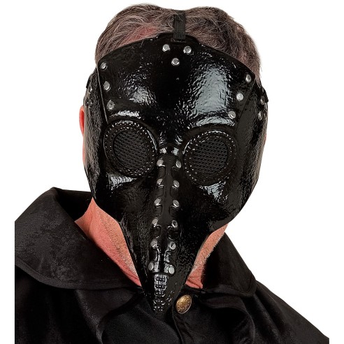 Masque docteur de la peste noir