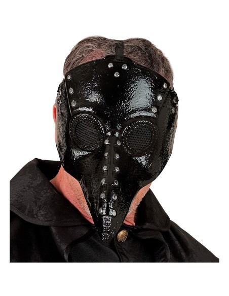 Masque docteur de la peste noir