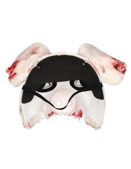 Masque peluche cochon ensanglanté