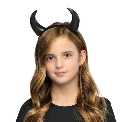 Serre-tête cornes de diable noires