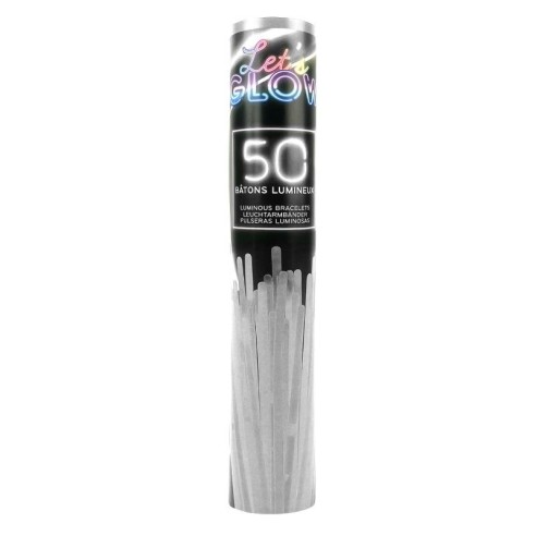 50 bracelets fluo blanc