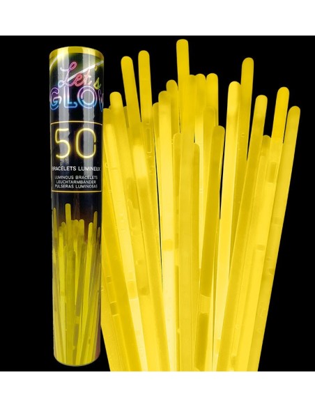 50 bracelets fluo jaune