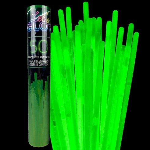 50 bracelets fluo vert